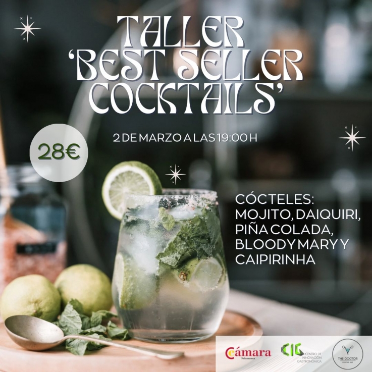 Taller de coctelería: 'Best Seller Cocktails'